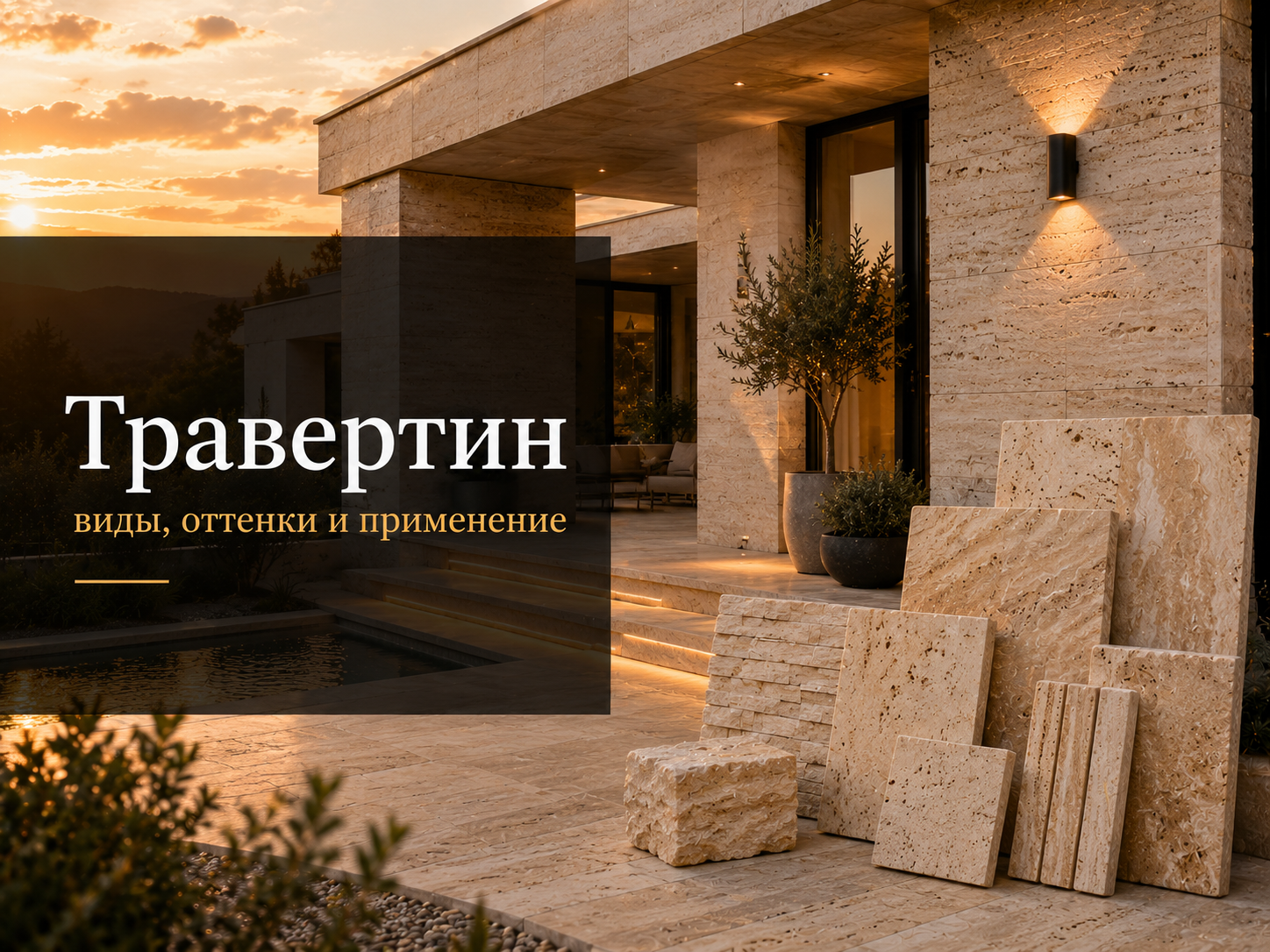 Травертин: виды, оттенки и применение