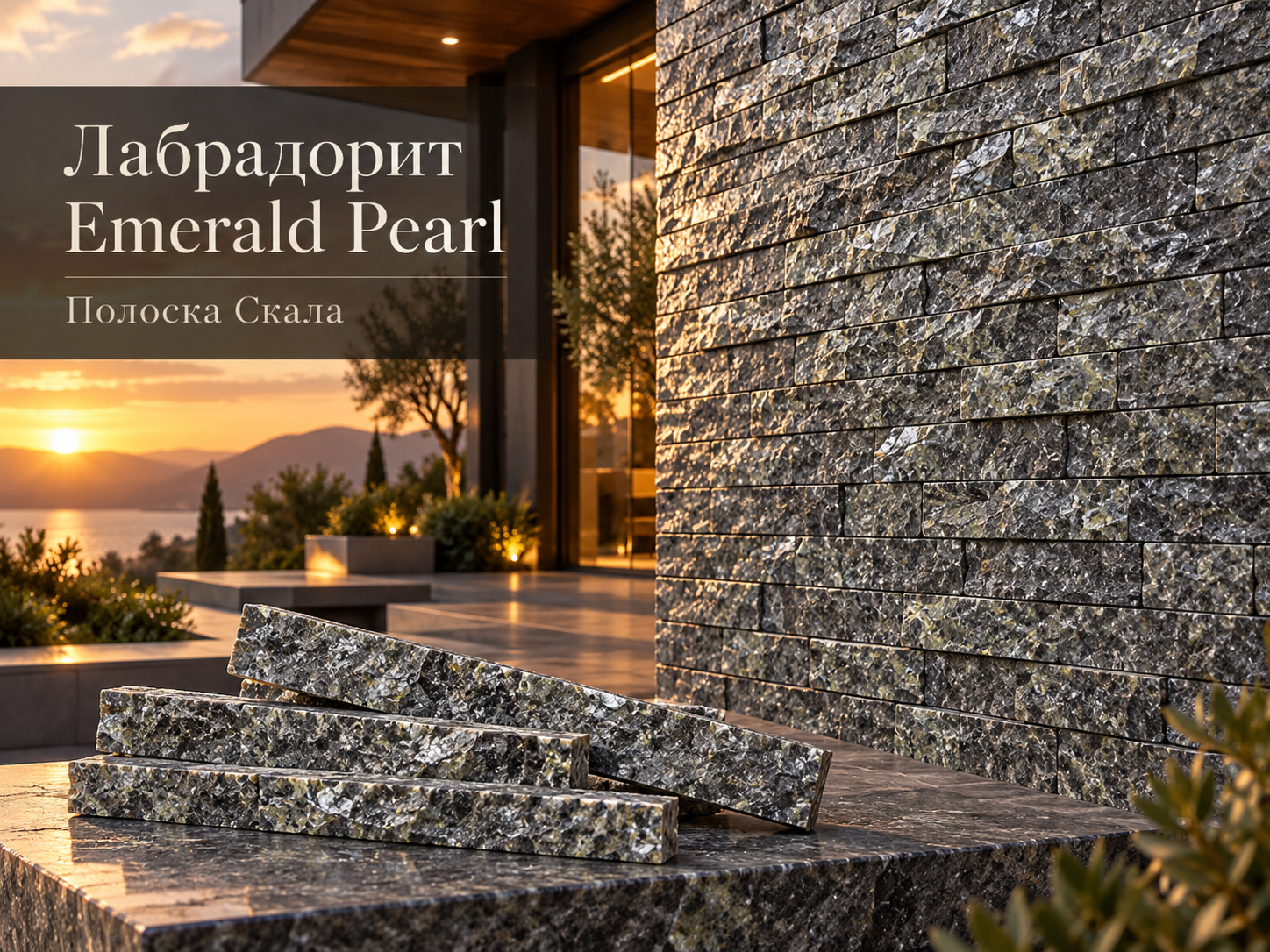 Лабрадорит Emerald Pearl «Полоска Скала»: размеры, применение и особенности